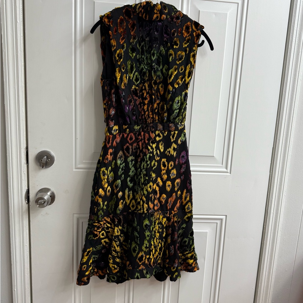 SALONI Multicolor Leopard Print Mini Dress